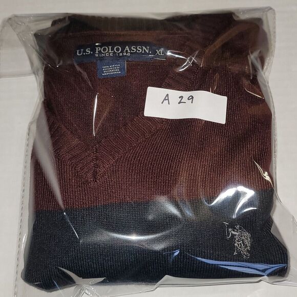 US Polo Assn. multi-color Striped Men's Pullover Sweater Sz. XL - Picture 8 of 8